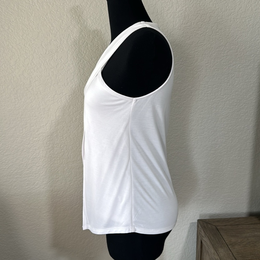 NWT BCBGMAXAZRIA Crossover Tank Top - Picture 3 of 7
